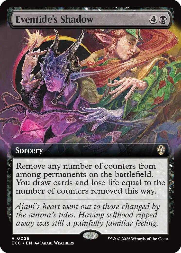 Eventide's Shadow [28] [Extended Art] [Lorwyn Eclipsed: Commander] [Non-Foil]