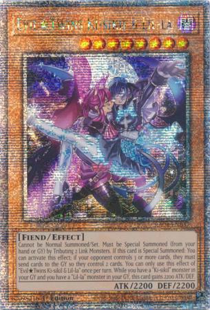 Evil★Twins Ki-sikil & Lil-la - RA04-EN037 - Quarter Century Secret Rare - 1st Edition