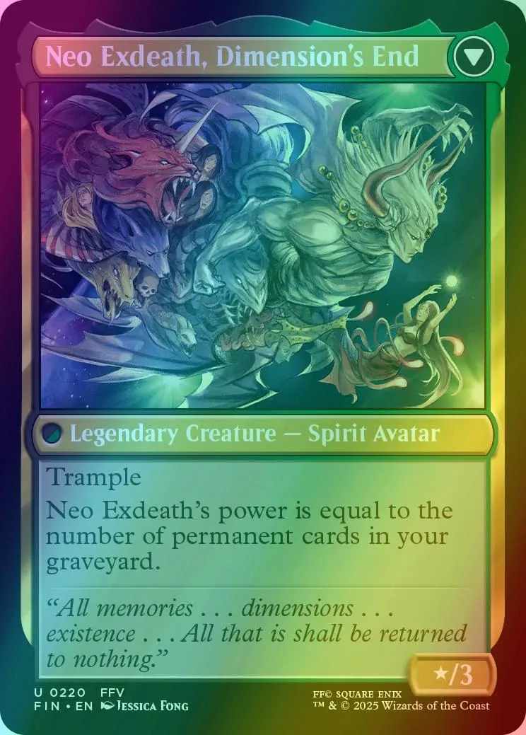 Exdeath, Void Warlock // Neo Exdeath, Dimension's End [220] [FINAL FANTASY] [Foil] - Image 2