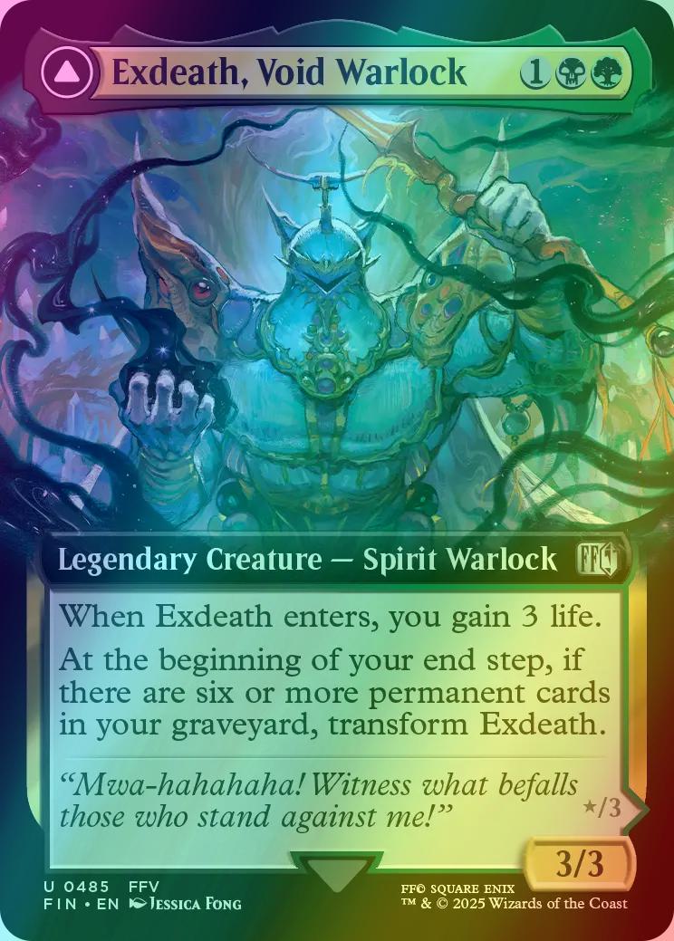 Exdeath, Void Warlock // Neo Exdeath, Dimension's End [485] [Extended Art] [FINAL FANTASY] [Foil]