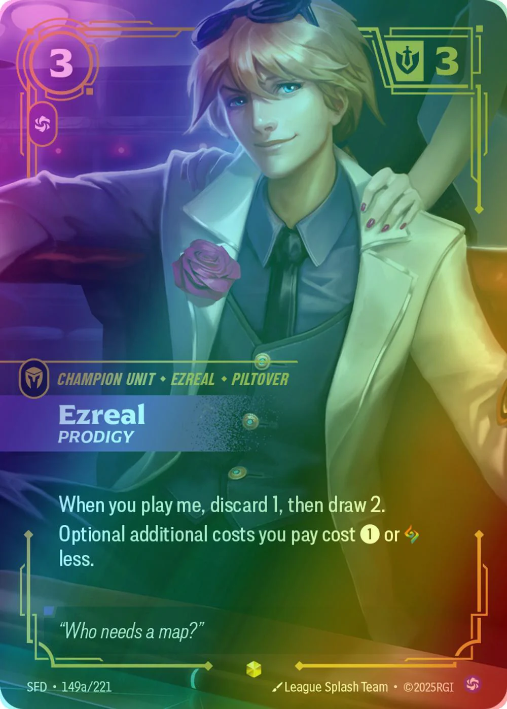 Ezreal - Prodigy (Alternate Art) - 149a/221 [Spiritforged] [Foil]