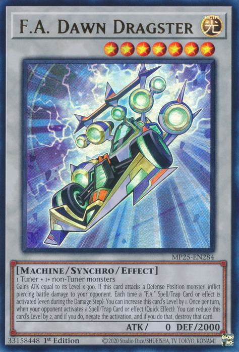 F.A. Dawn Dragster - MP25-EN284 - Ultra Rare - 1st Edition
