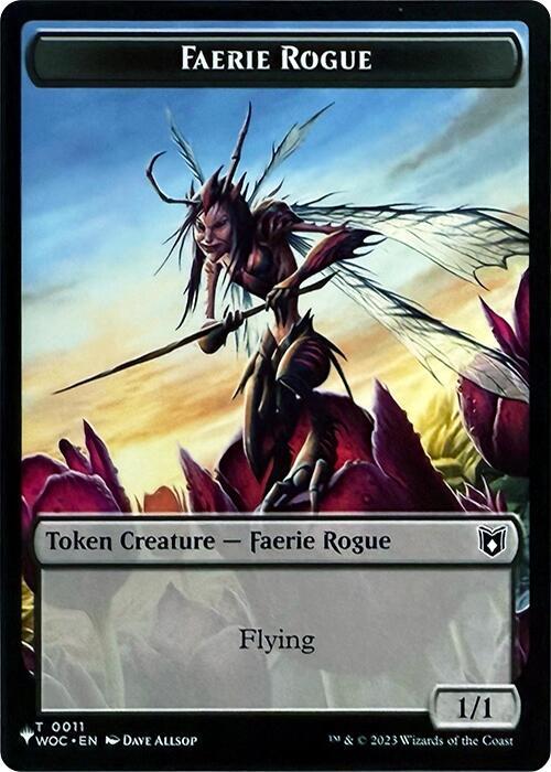 Ape Token (10) // Faerie Rogue Token (11) [TSR/WOC Set Symbol] [The List: Tokens] [Non-Foil] - Image 2