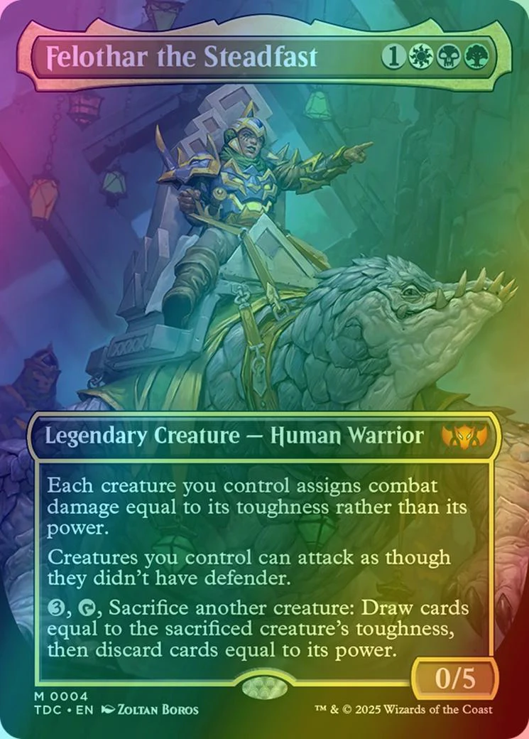 Felothar the Steadfast [4] [Borderless] [Tarkir: Dragonstorm: Commander] [Foil]