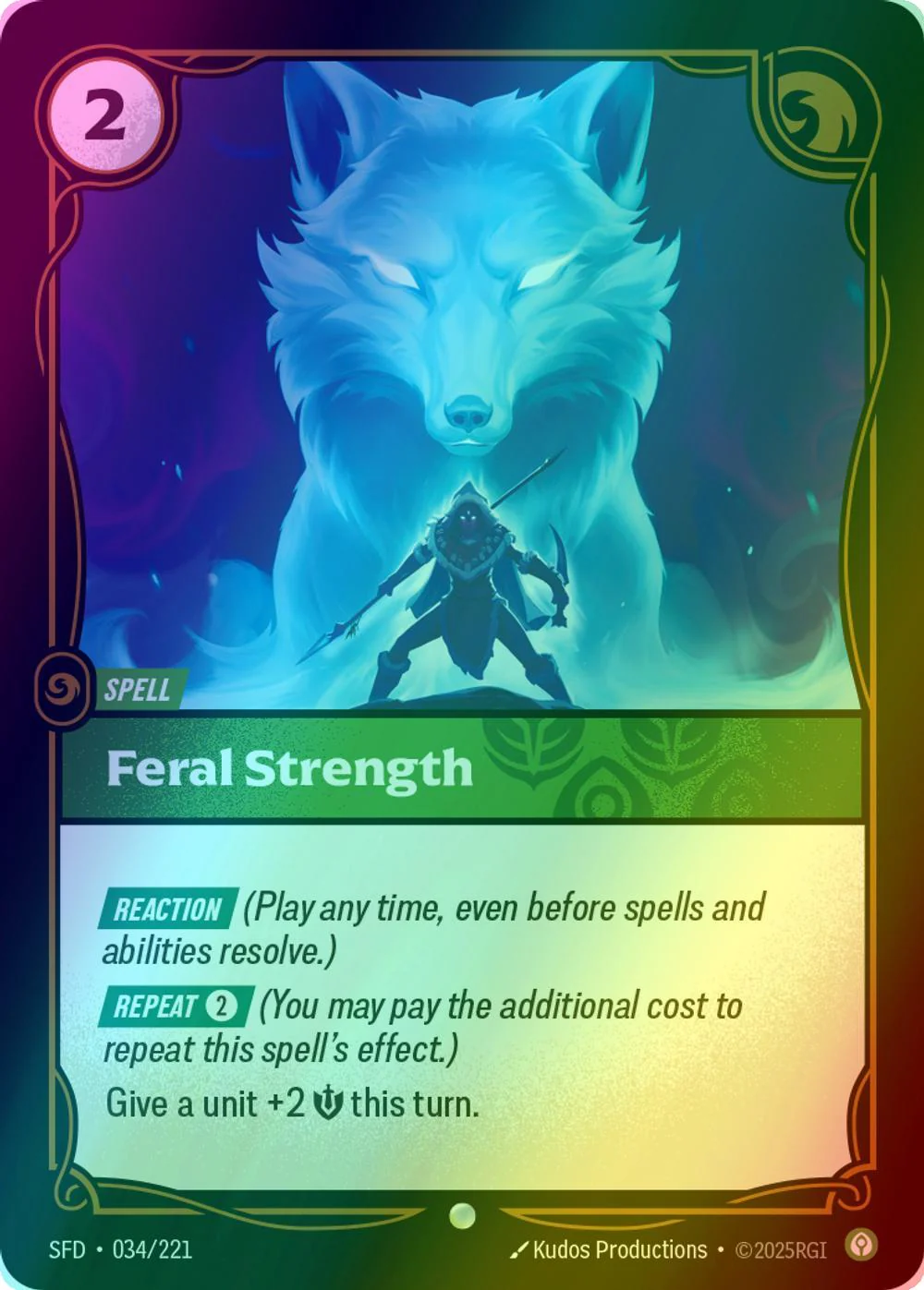 Feral Strength - 034/221 [Spiritforged] [Foil]
