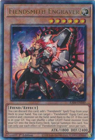 Fiendsmith Engraver - RA04-EN049 - Ultimate Rare - 1st Edition