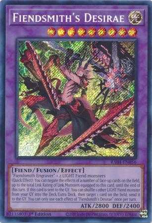 Fiendsmith's Desirae - RA04-EN056 - Secret Rare - 1st Edition