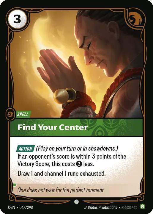 Find Your Center - 047/298 [Origins] [Non-Foil]