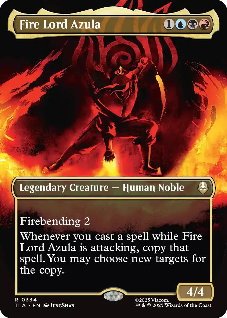 Fire Lord Azula [334] [Borderless] [Battle Pose] [Avatar: The Last Airbender] [Non-Foil]