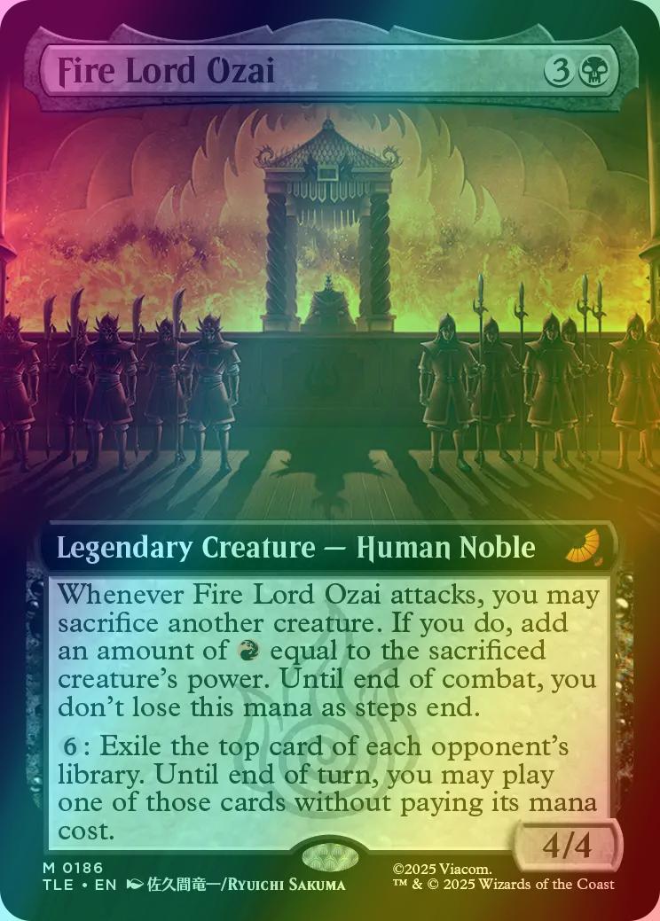 Fire Lord Ozai [186] [Extended Art] [Avatar: The Last Airbender Eternal] [Foil]