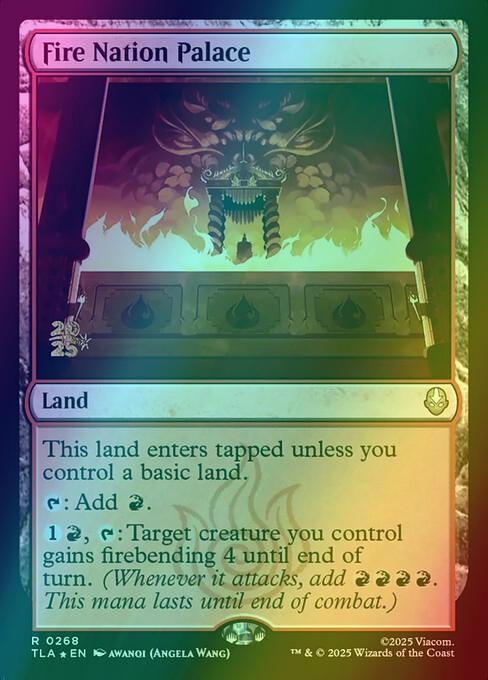 Fire Nation Palace [268s] [Prerelease] [Avatar: The Last Airbender: Promos] [Foil]