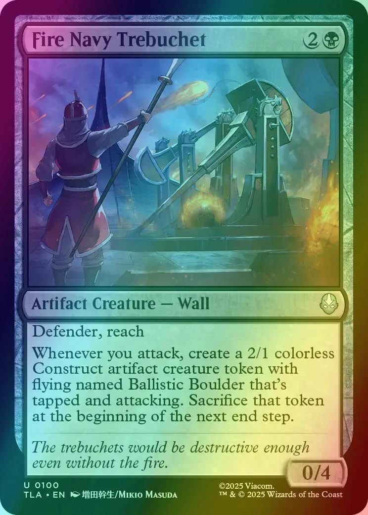Fire Navy Trebuchet [100] [Avatar: The Last Airbender] [Foil]