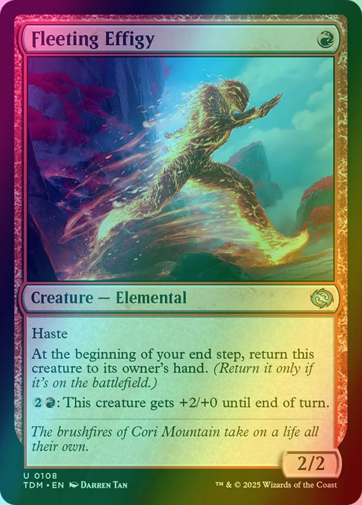Fleeting Effigy [108] [Tarkir: Dragonstorm] [Foil]