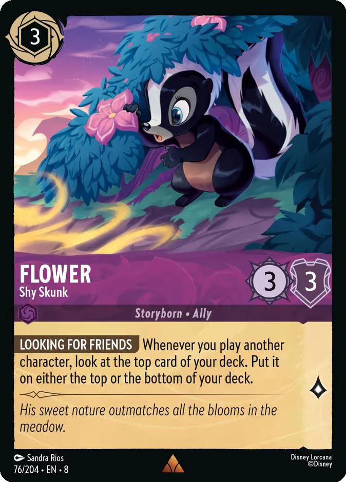 Flower - Shy Skunk - 76/204 [Reign of Jafar] [Non-Foil]
