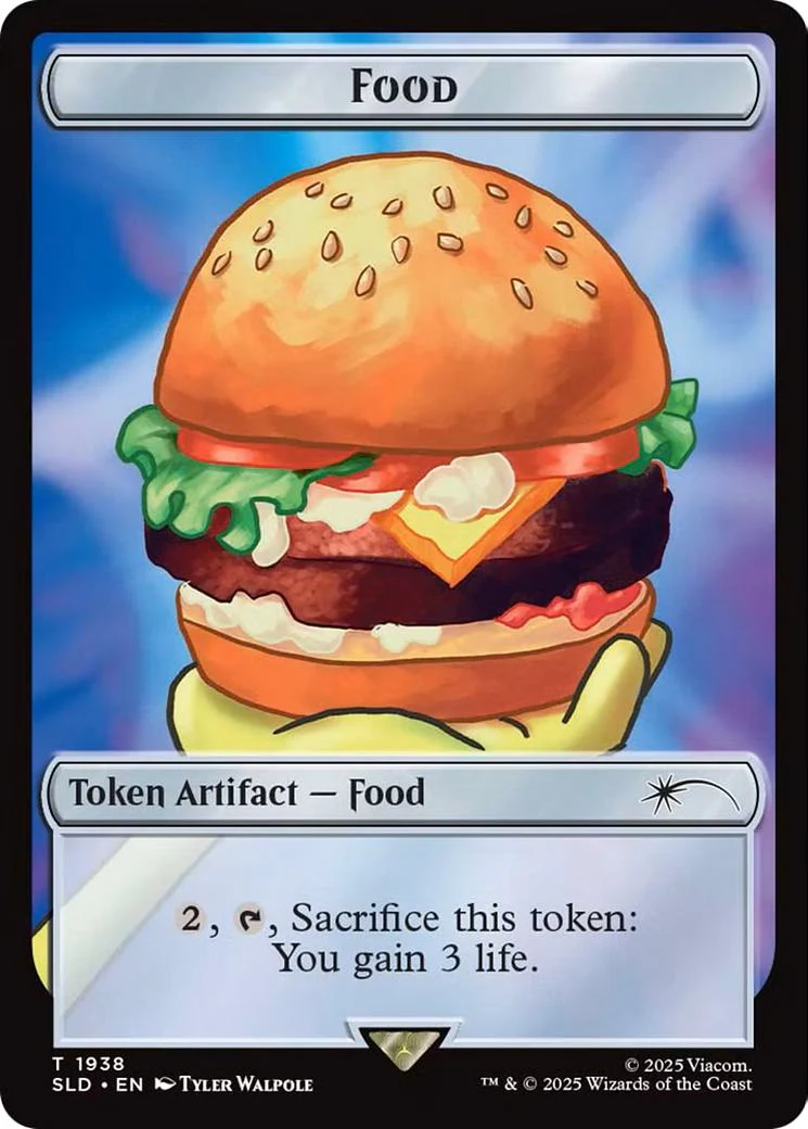 Food Token [1938] [Borderless] [SpongeBob: Internet Sensation] [Secret Lair Drop] [Non-Foil]