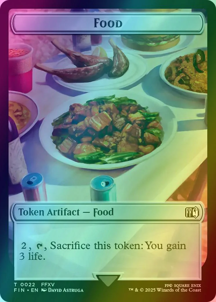 Food Token (22) // Hero Token (03) [FINAL FANTASY: Tokens] [Foil]