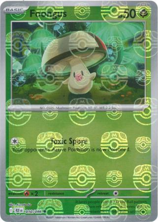 Foongus - Master Ball Pattern - 010/086 - Common [sv105b-010] [Reverse Holo]
