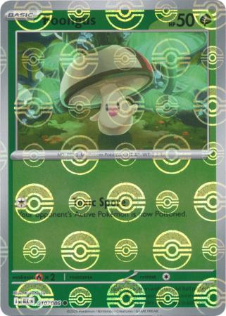 Foongus - Poké Ball Pattern - 010/086 - Common [sv105b-010] [Reverse Holo]