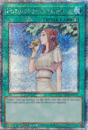 Forbidden Chalice - RA04-EN137 - Quarter Century Secret Rare - 1st Edition