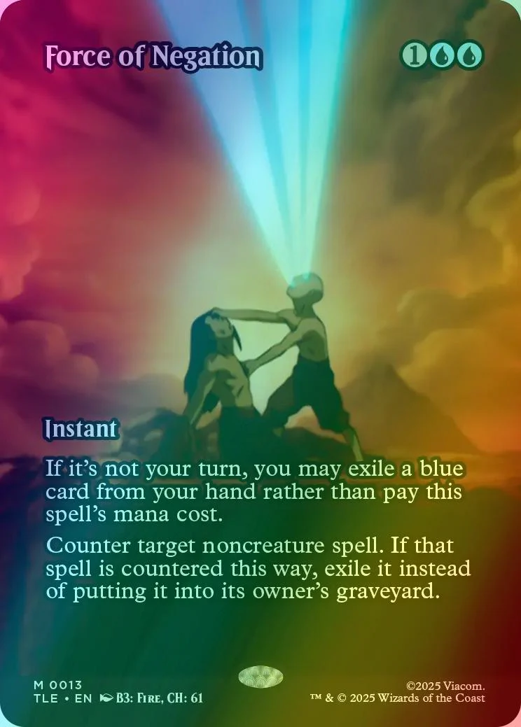 Force of Negation [13] [Borderless] [Source Material] [Avatar: The Last Airbender Eternal] [Foil]