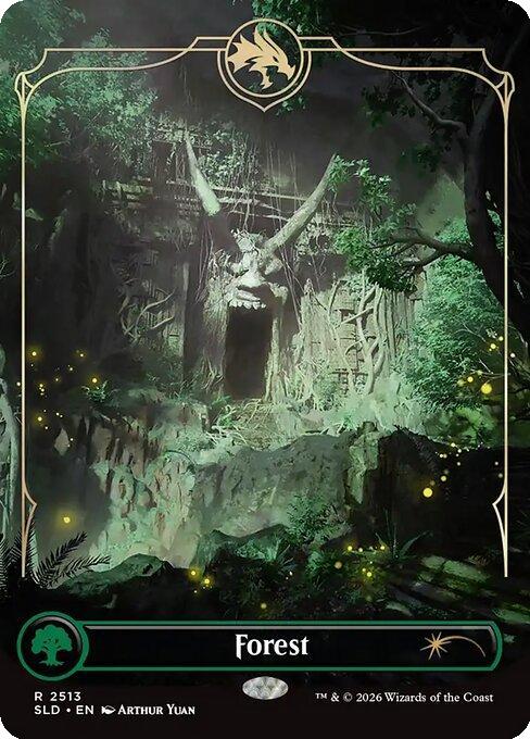 Forest [2513] [Borderless] [D&D: Lands of the Forgotten Realms] [Secret Lair Drop] [Non-Foil]