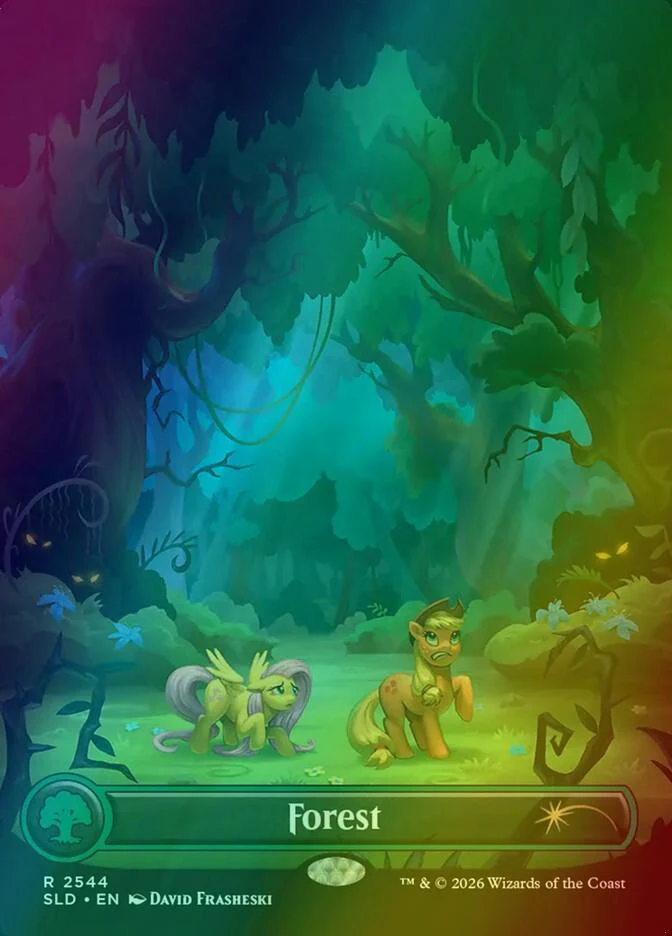 Forest [2544] [Borderless] [Lands of Equestria] [Secret Lair Drop] [Foil]
