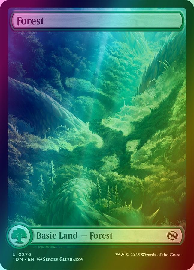 Forest [276] [Full Art] [Dragon's Presence] [Tarkir: Dragonstorm] [Foil]