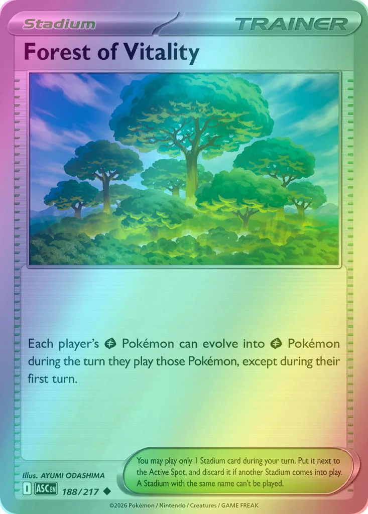 Forest of Vitality - 188/217 - Uncommon [me025-188] [Reverse Holo]