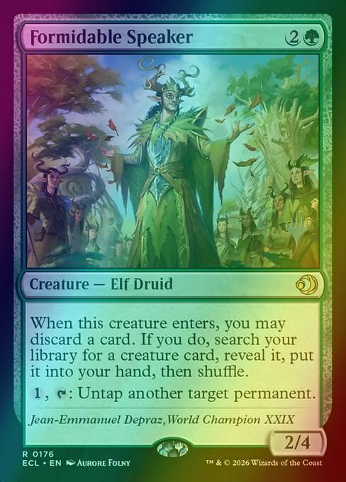 Formidable Speaker [176p] [Promo Pack] [Lorwyn Eclipsed: Promos] [Foil]