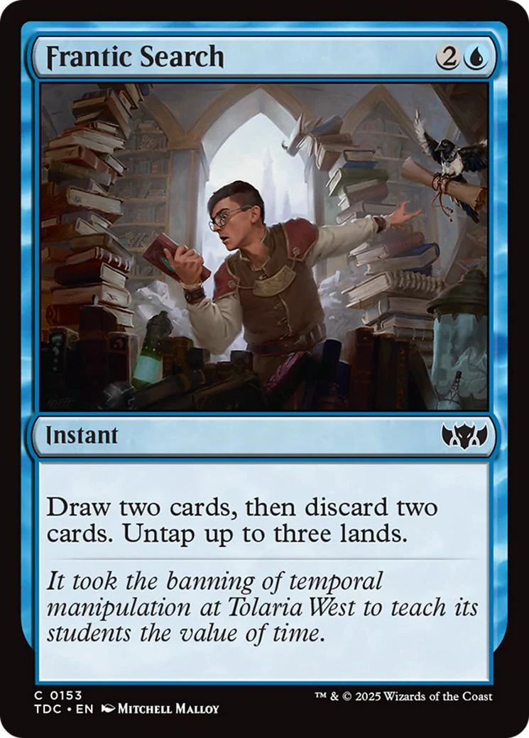 Frantic Search [153] [Tarkir: Dragonstorm: Commander] [Non-Foil]