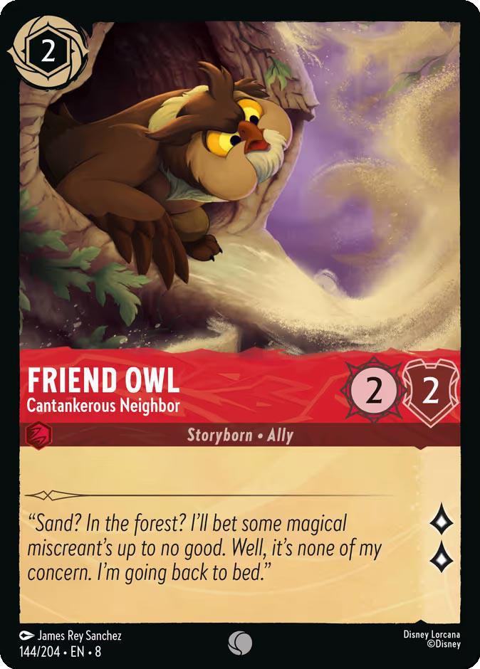 Friend Owl - Cantankerous Neighbor - 144/204 [Reign of Jafar] [Non-Foil]