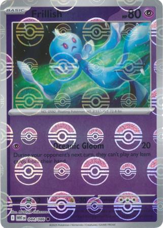 Frillish - Poké Ball Pattern - 044/086 - Common [sv105w-044] [Reverse Holo]