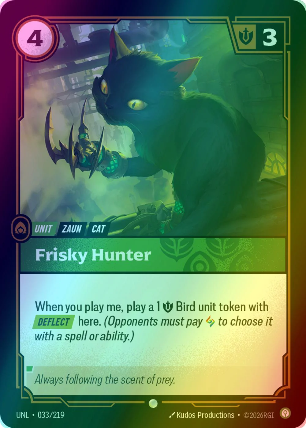 Frisky Hunter - 033/219 [Unleashed] [Foil]