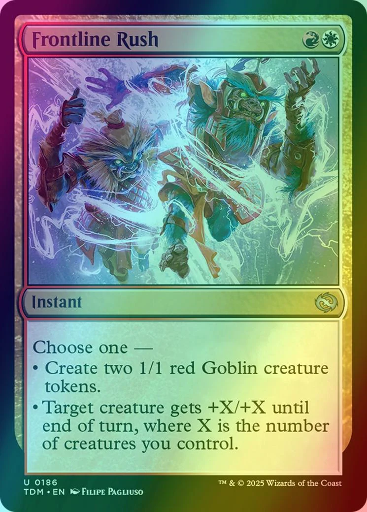 Frontline Rush [186] [Tarkir: Dragonstorm] [Foil]