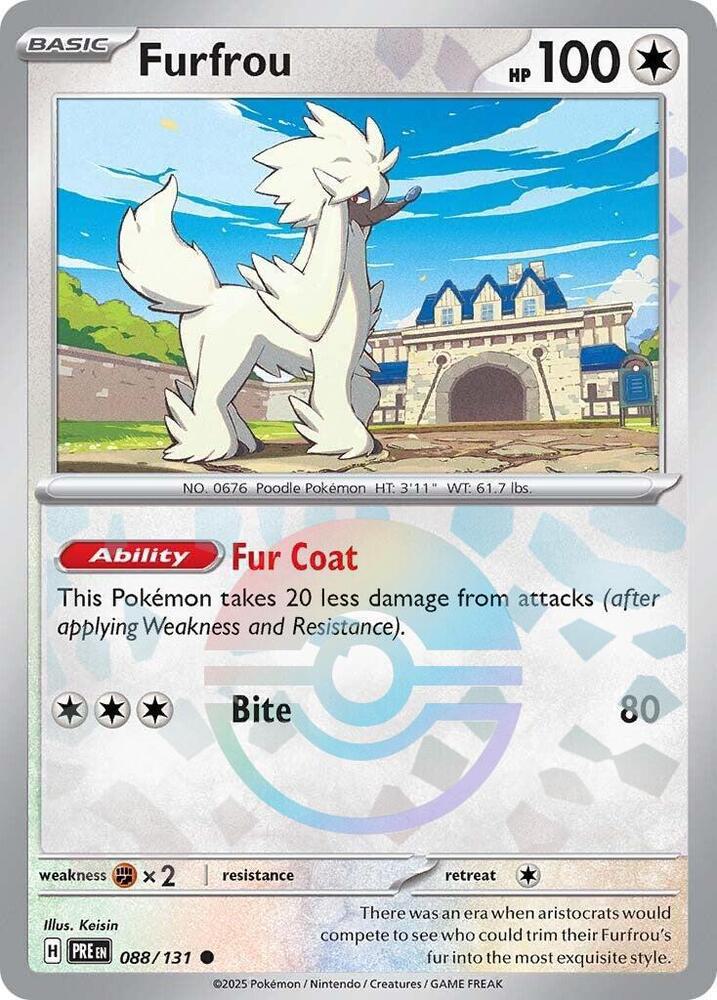 Furfrou - Poké Ball Pattern - 088/131 - Common [sv085-088] [Reverse Holo]