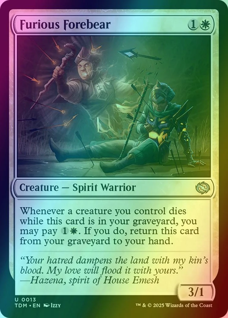 Furious Forebear [13] [Tarkir: Dragonstorm] [Foil]