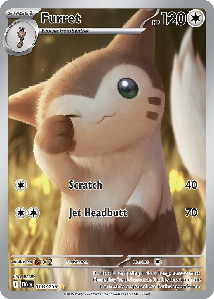 Furret - 168/159 - Illustration Rare [sv09-168] [Ultra]