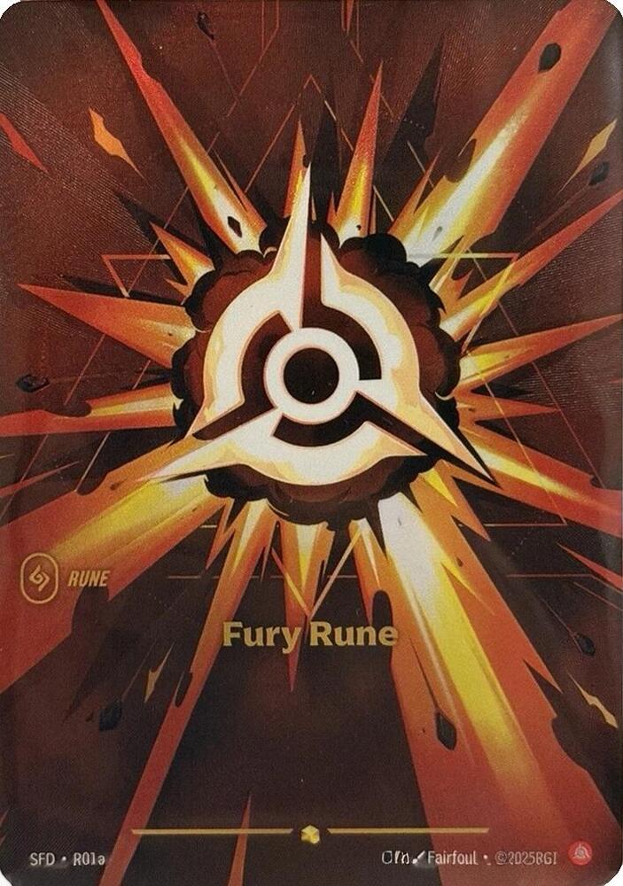 Fury Rune (Alternate Art) - R01a [Spiritforged] [Foil]