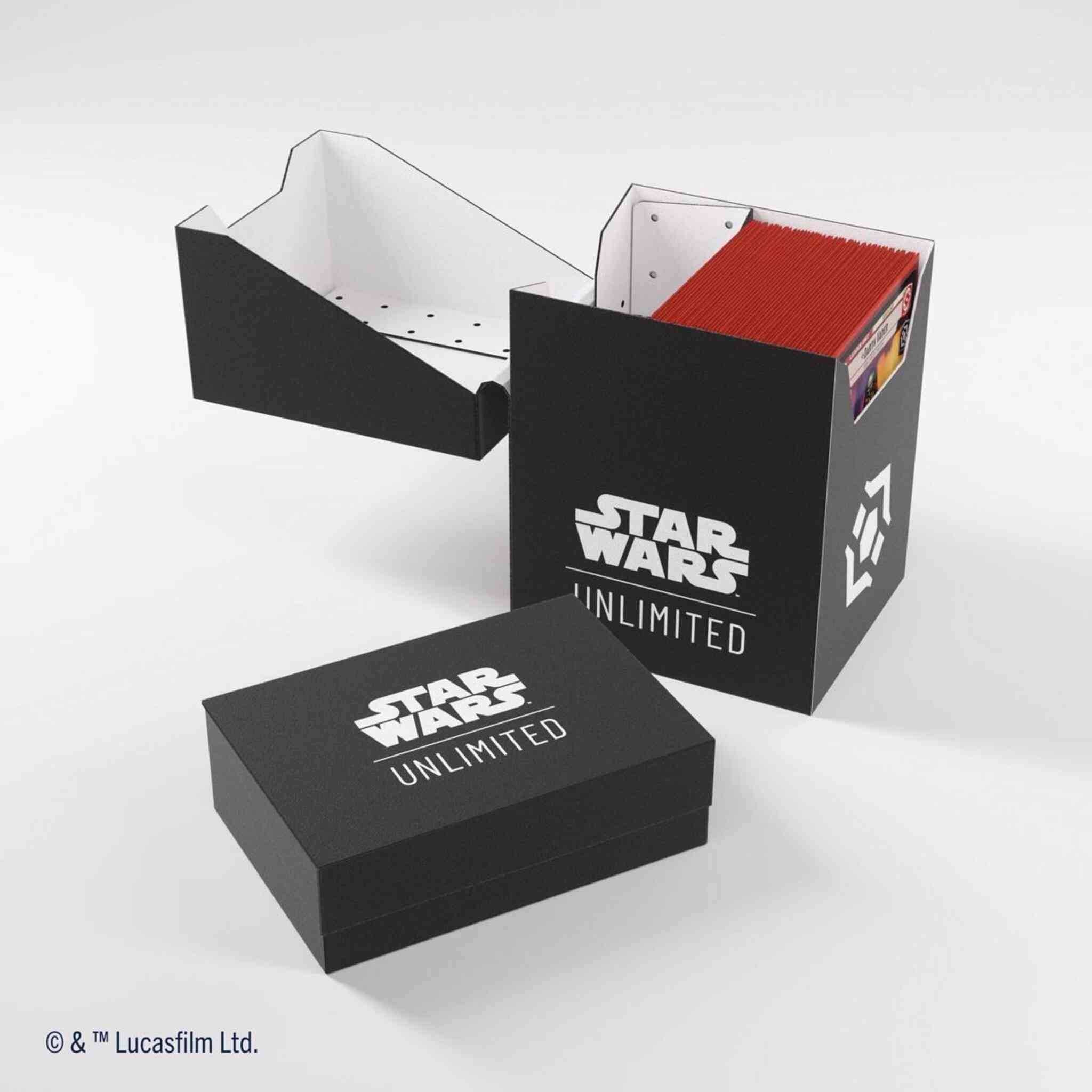 Gamegenic Star Wars: Unlimited Soft Crate Deck Box - 60+ - Black/White - Image 2
