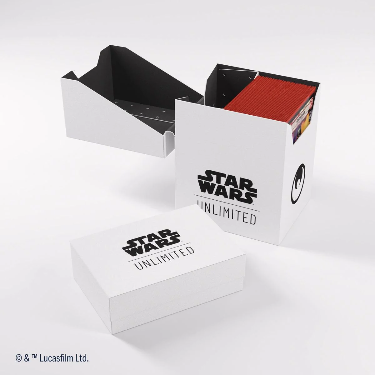 Gamegenic Star Wars: Unlimited Soft Crate Deck Box - 60+ - White/Black - Image 2