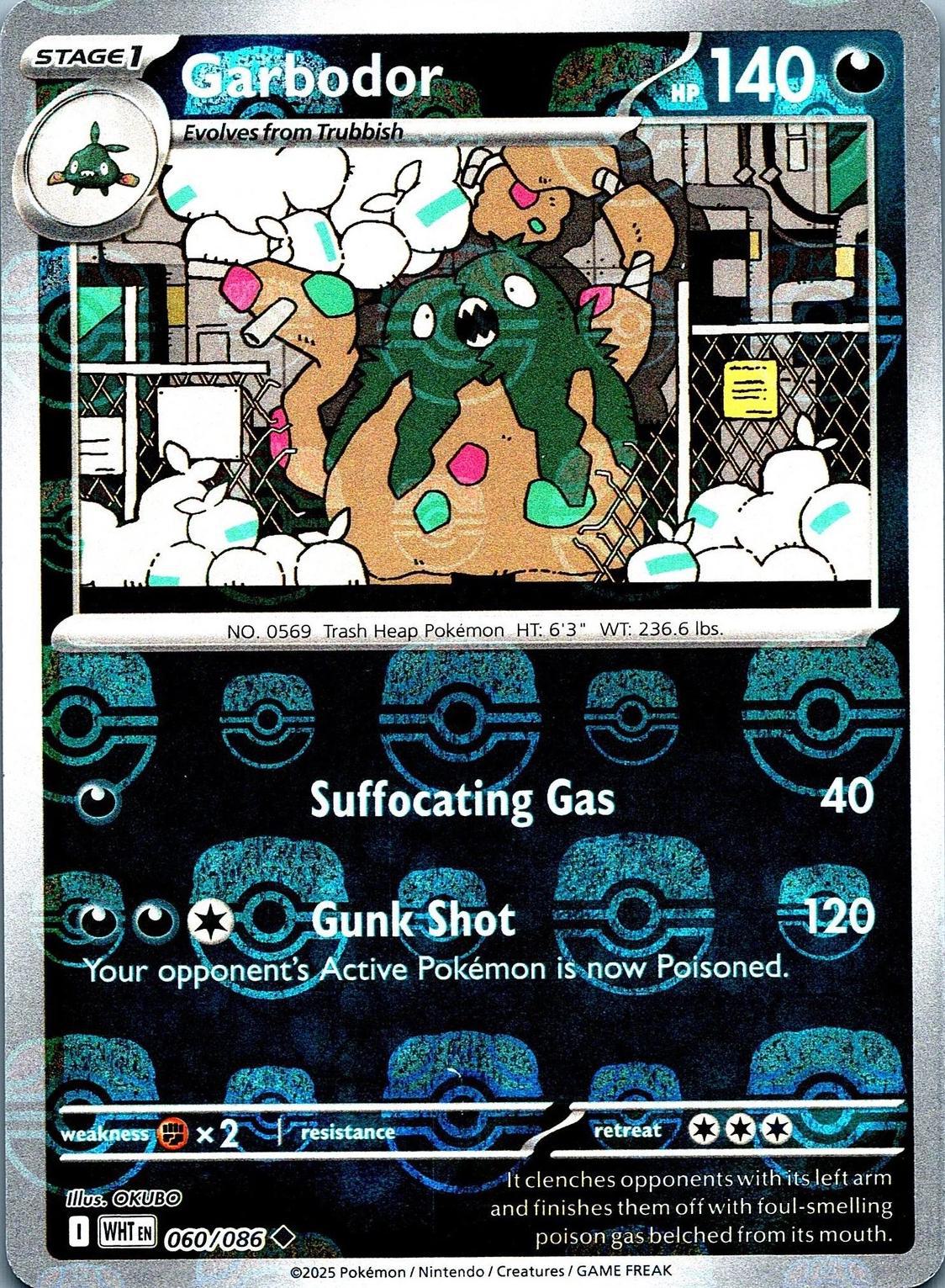 Garbodor - Master Ball Pattern - 060/086 - Uncommon [sv105w-060] [Reverse Holo]