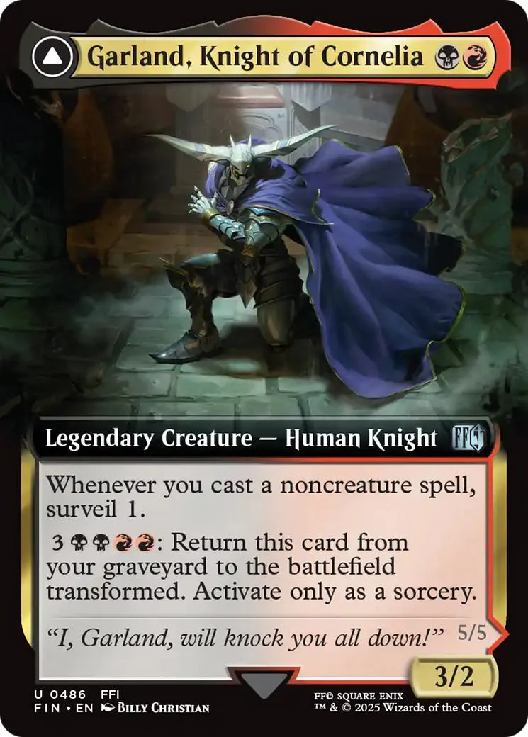 Garland, Knight of Cornelia // Chaos, the Endless [486] [Extended Art] [FINAL FANTASY] [Non-Foil]