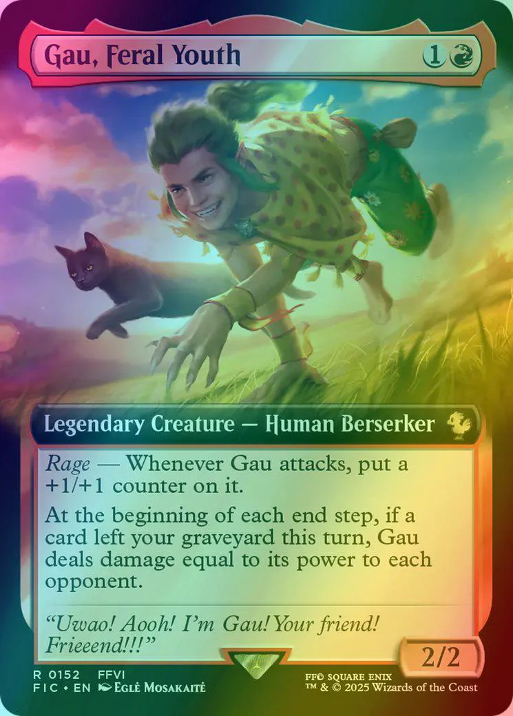 Gau, Feral Youth [152] [Extended Art] [FINAL FANTASY: Commander] [Foil]