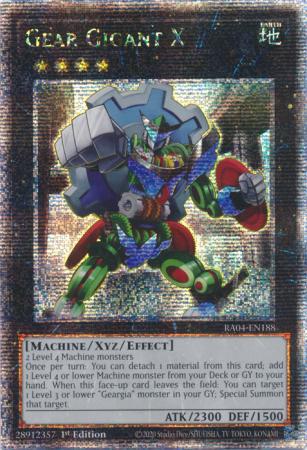 Gear Gigant X - RA04-EN188 - Quarter Century Secret Rare - 1st Edition