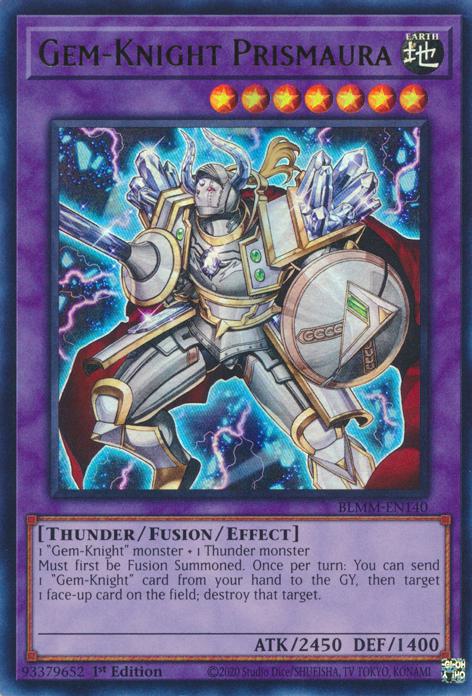 Gem-Knight Prismaura - BLMM-EN140 - Ultra Rare - 1st Edition