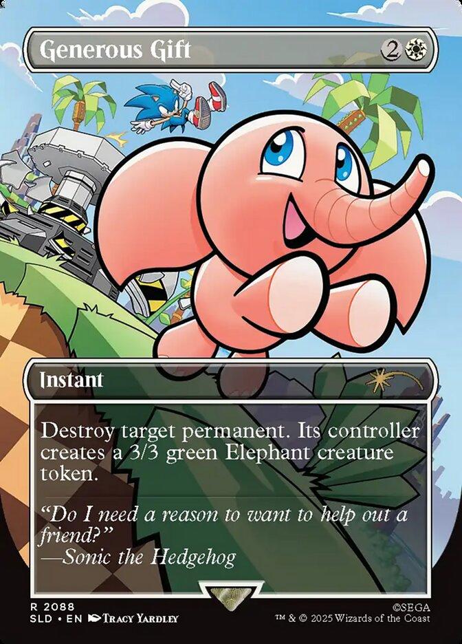 Generous Gift [2088] [Borderless] [Secret Lair X Sonic: Chasing Adventure] [Secret Lair Drop] [Non-Foil]