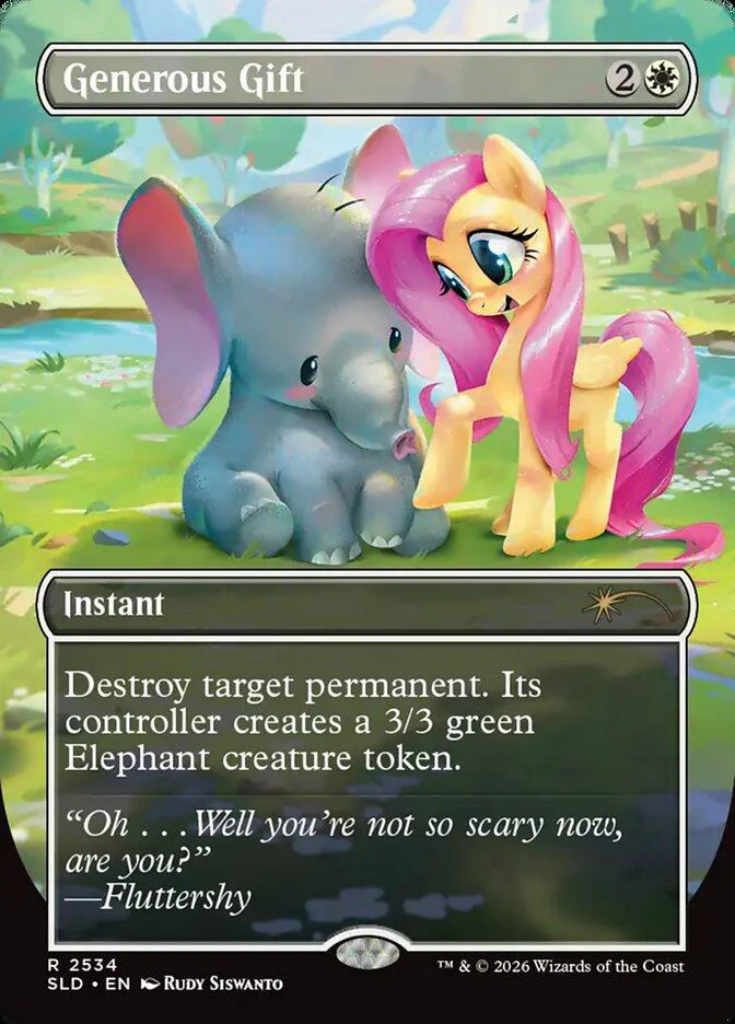 Generous Gift [2534] [Borderless] [Friendship is Magic] [Secret Lair Drop] [Non-Foil]