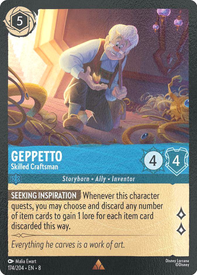 Geppetto - Skilled Craftsman - 174/204 [Reign of Jafar] [Cold Foil]