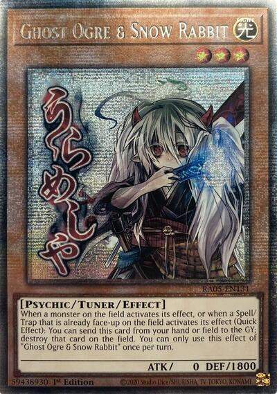 Ghost Ogre & Snow Rabbit - Stamp - RA05-EN131 - Starlight Rare - 1st Edition