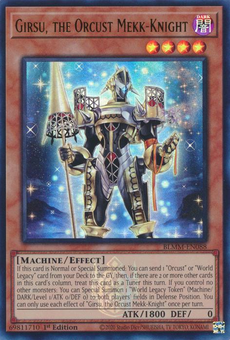Girsu, the Orcust Mekk-Knight - BLMM-EN088 - Ultra Rare - 1st Edition